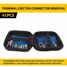 41 Pcs Removal Terminal Tool Kit Electrical Wire Connector Pin Ejector Extractor