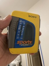 Vintage Sony Sports Walkman AM/FM Radio Cassette Player WM-FS191 Tested Works