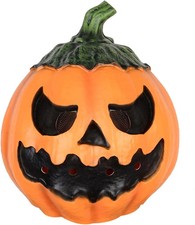 Halloween Scary Pumpkin Mask, Full Face Head Creepy Pumpkin Halloween Masks for