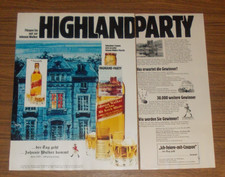 Seltene Werbung JOHNNIE WALKER Highlandparty 1973