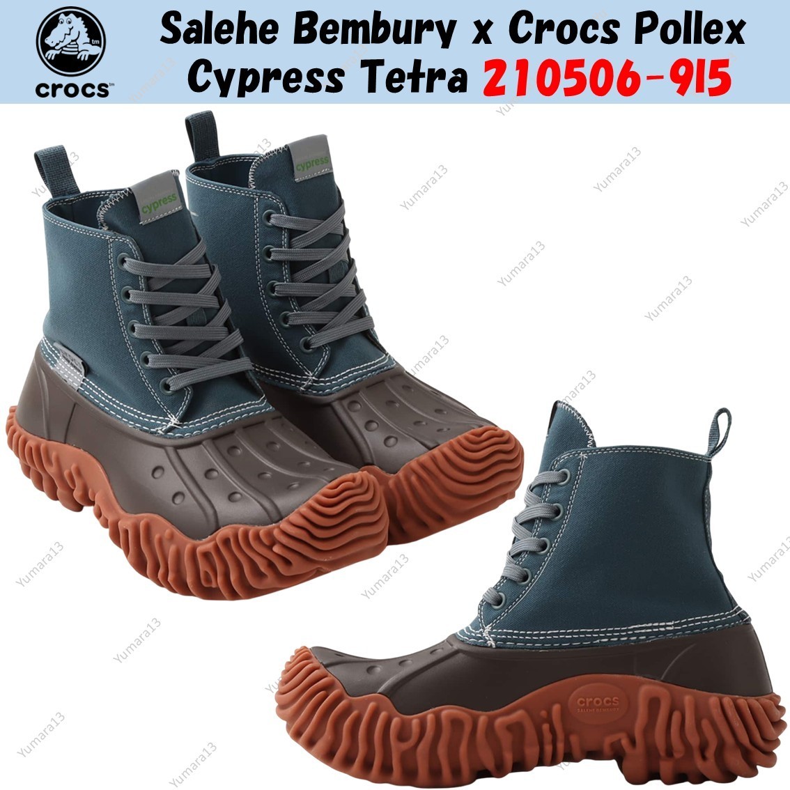 Salehe Bembury x Crocs Pollex Cypress Tetra 210506-9I5 Unisex Size