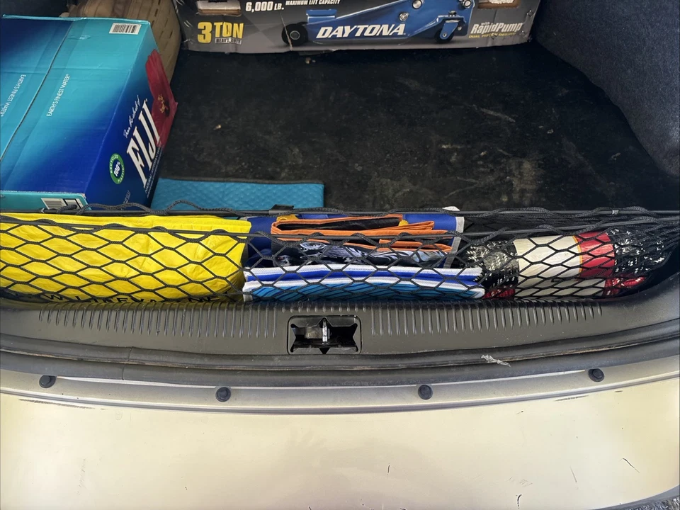 Red de carga organizadora de malla estilo sobre maletero trasero para BUICK LaCROSSE 2005-2009 Foto 3 de 4