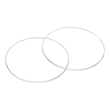 2pcs Watch Crystal Glass Lens 33mm x 1.0mm Beveled Edge Flat Glass Crystals Lens