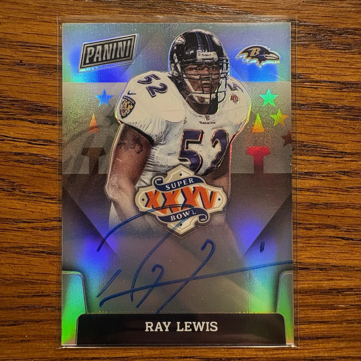 Ray Lewis Football Autographed Sports Trading Cards for sale | eBay