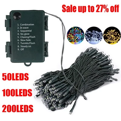 Battery Operated LED Fairy Lights Indoor Outdoor Waterproof Christmas Light UK