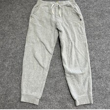 Polo Ralph Lauren Joggers Boys Size L 14-16 Gray Cotton Sweatpants Drawstring