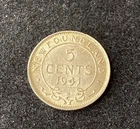 Newfoundland 5 Cents coin from a recent eBay sale