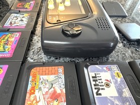 Sega Game Gear - Works, Recapped, 14 Games, Clean Shell, Power Supply + more