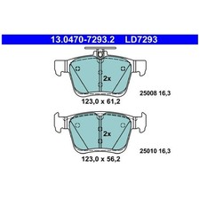 Satz Bremsbeläge Bremsklötze hinten für Seat Leon ST 5F8 Skoda Karoq | 239104