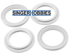 LOSI LOS-1823 Beadlock Rings, Snap In, White (4): LMT 2.0 HH