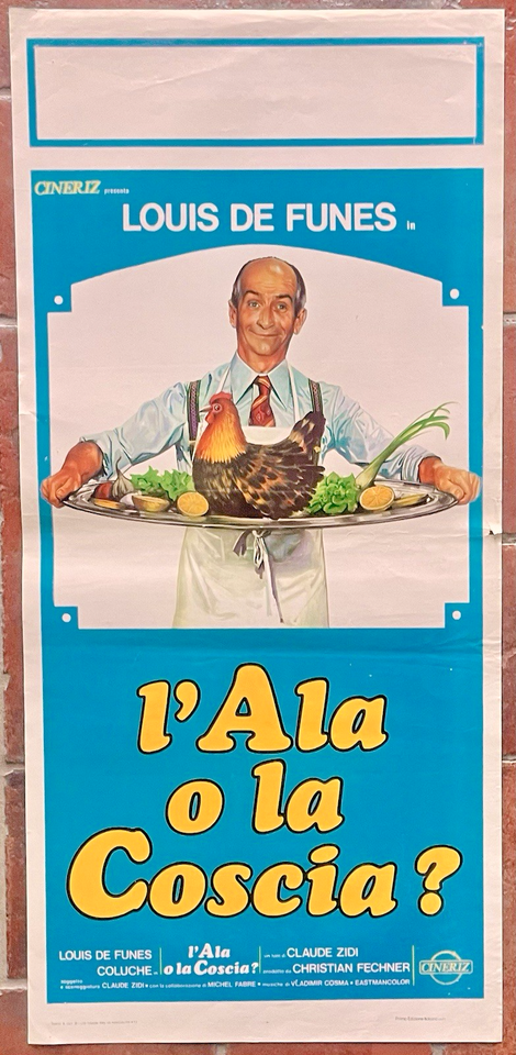 Locandina originale film L'ala o la coscia? (1976) - Regia di Claude Zidi