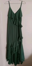 lulus dress , Size S , Midi , Green , Sleeveless, Fit And Flare