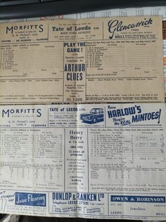 2 X Cricket Score Cards England V West Indies & South Africa 1955 & 1957 .