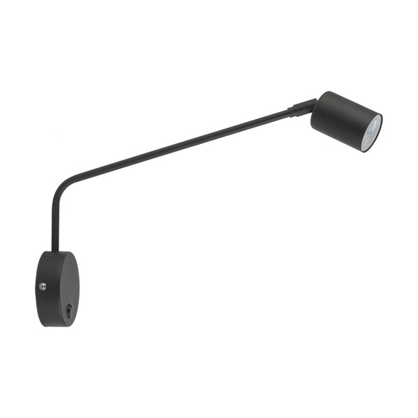 Wandleuchte Leselampe Schalter Metall Verstellbar GU10 Schwarz Bett Sofa Innen-image