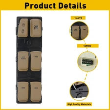 Master Window Power Door Switch for 2011-2015 Hyundai Sonata (Beige) NEW
