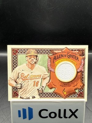 Trey Mancini 2022 Allen & Ginter #AGRA-TM Full-Size Relics A Design Orioles