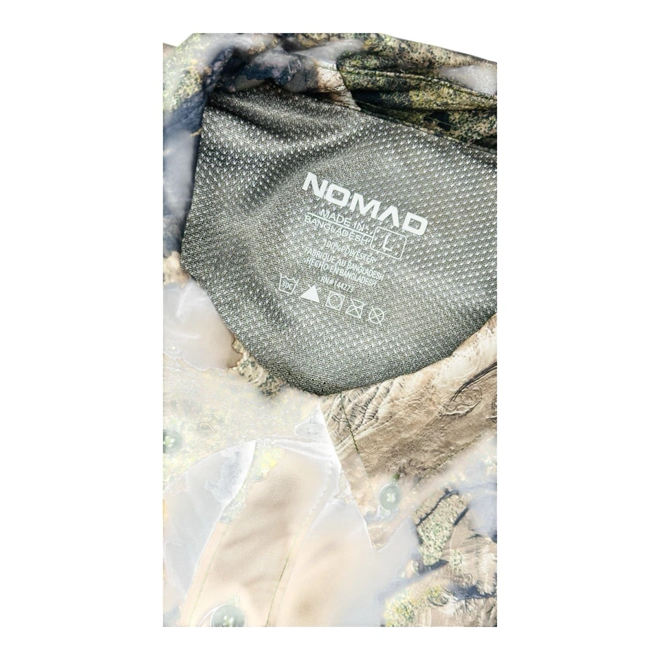 Nomad Mossy Oak Droptine Short Sleeve Stretch-Lite Mens L Camo Shirt Outdoors - Image 4 of 4