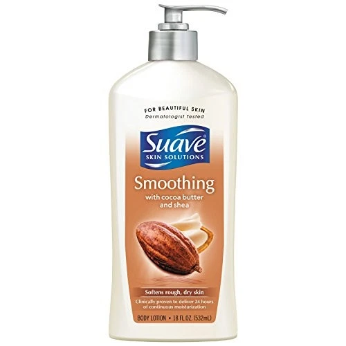 Suave Skin Solutions Body Lotion, Cocoa Butter & Shea, 18 oz - Image 2 of 4