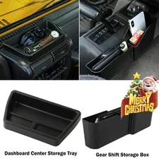 For Jeep Wrangler TJ 1997-2006 Dash & Center Gear Shift Storage Box Tray Black