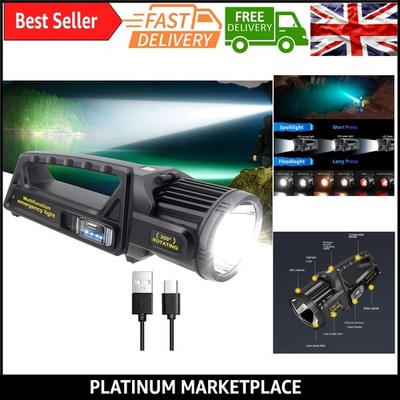 Superhelle 450.000 Lumen wiederaufladbare LED-Taschenlampe - wasserdicht, mehrere Mod...