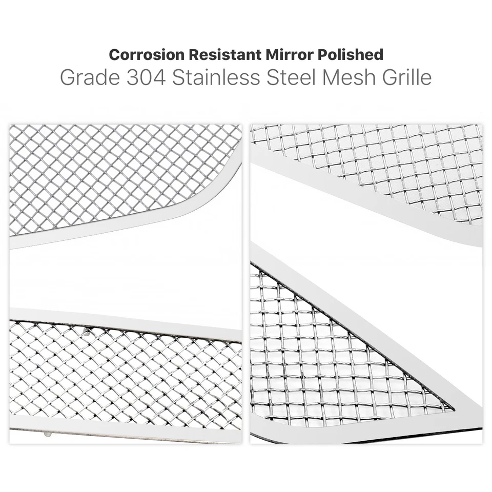 Combo de perno sobre rejilla de malla de acero inoxidable para Chevy Impala 2014-2020 Foto 4 de 4