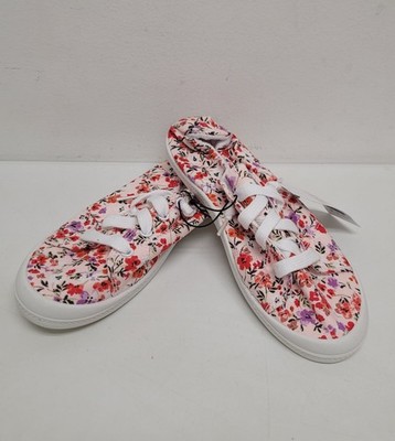 Time & Tru Women's Casual Scrunch Back Sneaker Shoe - FLORAL  CHOOSE SIZE 