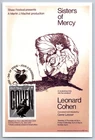Canada 2019 Leonard Cohen FDC Maxi Card w/Pictorial Cancel