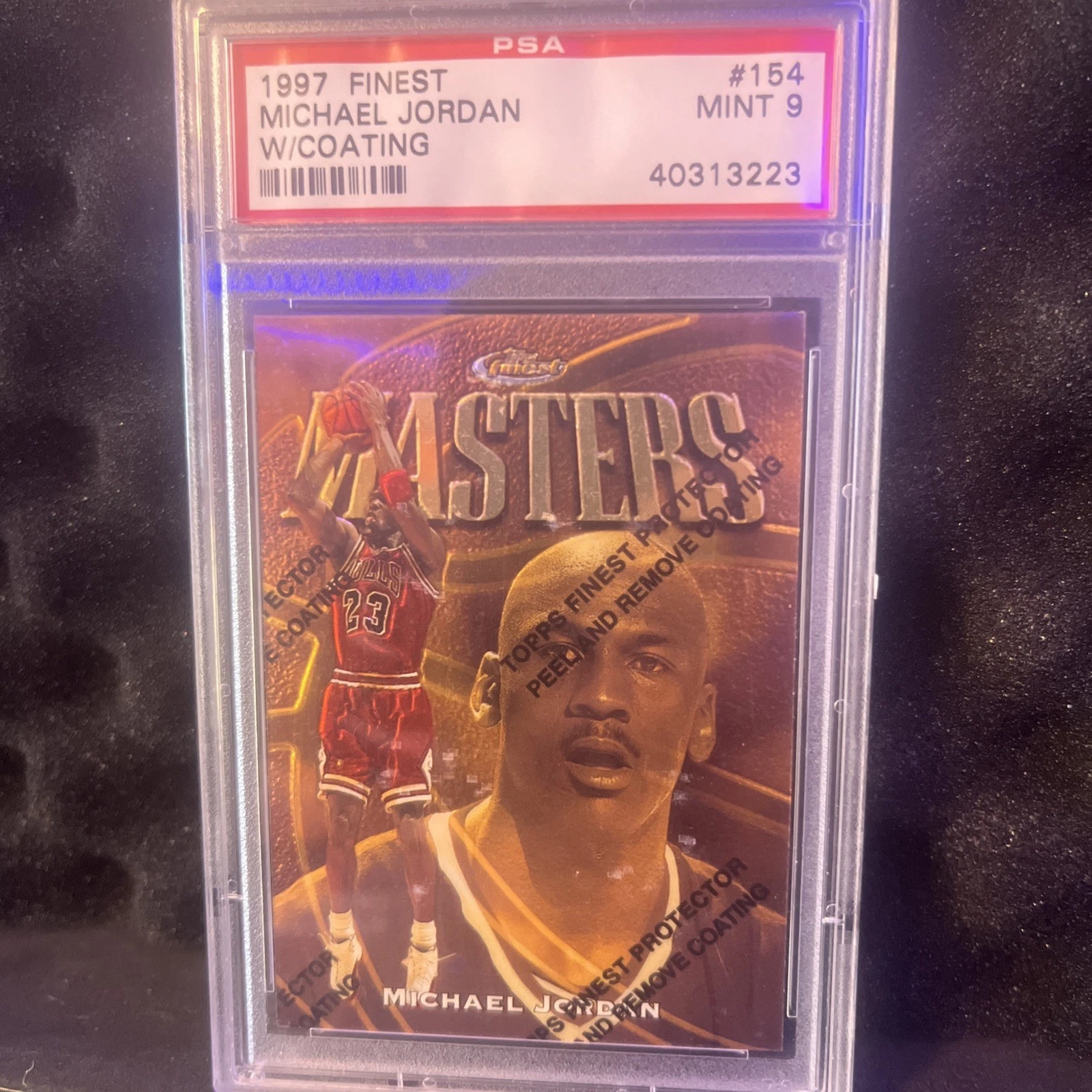 1997-98 Topps Finest - Rare - Gold Michael Jordan #154 W Coating