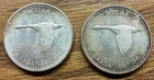Canada 1967 Silver Dollars.  .800 Fine Silver, 2 Pc Lot.
