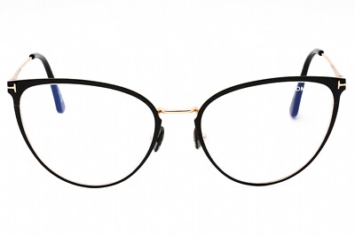 TOM FORD FT5840-B 001 Eyeglasses Shiny Black Clear Frame  display picture 2