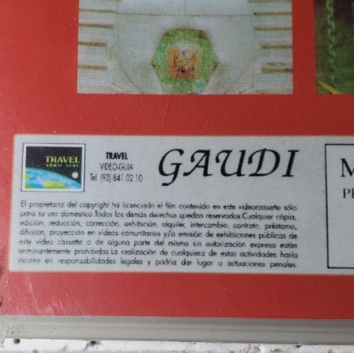 Gaudí VHS Travel Guide English Version Manuel Esteba Documentary Spain - Picture 14 of 17