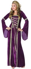 Renaissance Lady Adult Women's Medieval Costume Dress Gown Medieval