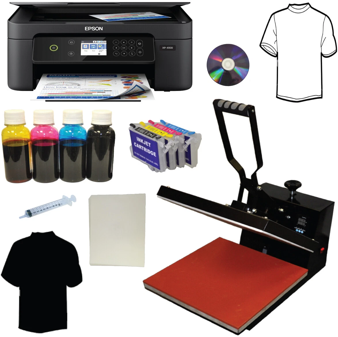 15x15 Heat Press Wireless Printer Bulk Ink Transfer Paper Tshirt