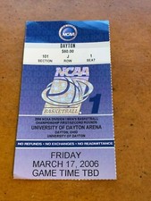 2006 NCAA Tournament Midwest 1st Round Basketball Ticket Ohio State Georgetown