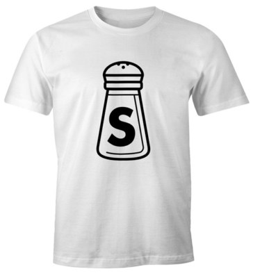 Herren T-Shirt Salz und Pfeffer Partnershirt Fasching Karneval Teamshirt