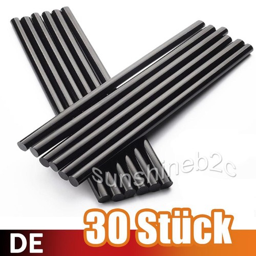 30 Stück Schwarze Klebesticks Heißklebestifte DIY Schmelzklebstifte 11mm x 200mm