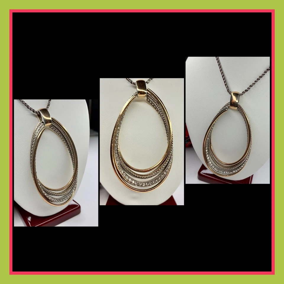 Brighton Neptune's Rings Twirl Convertible Pendant Necklace NWT $98