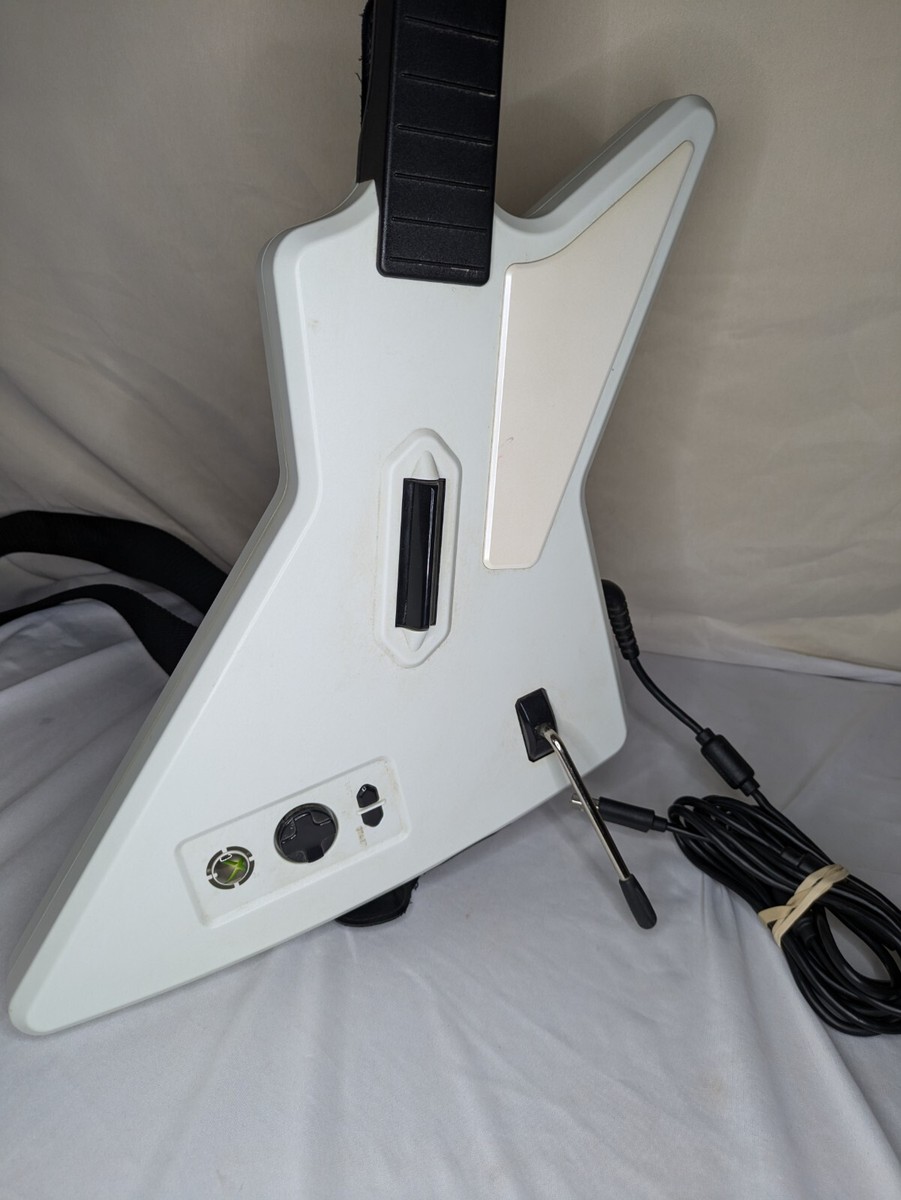 Guitar Hero Xplorer Xbox 360 Red Octane White Wired W/ Dongle
