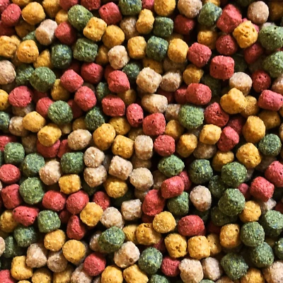 KOIFUTTER 24 kg Pelletgröße 6mm **4 Sorten Multi Mix** Koi Fischfutter