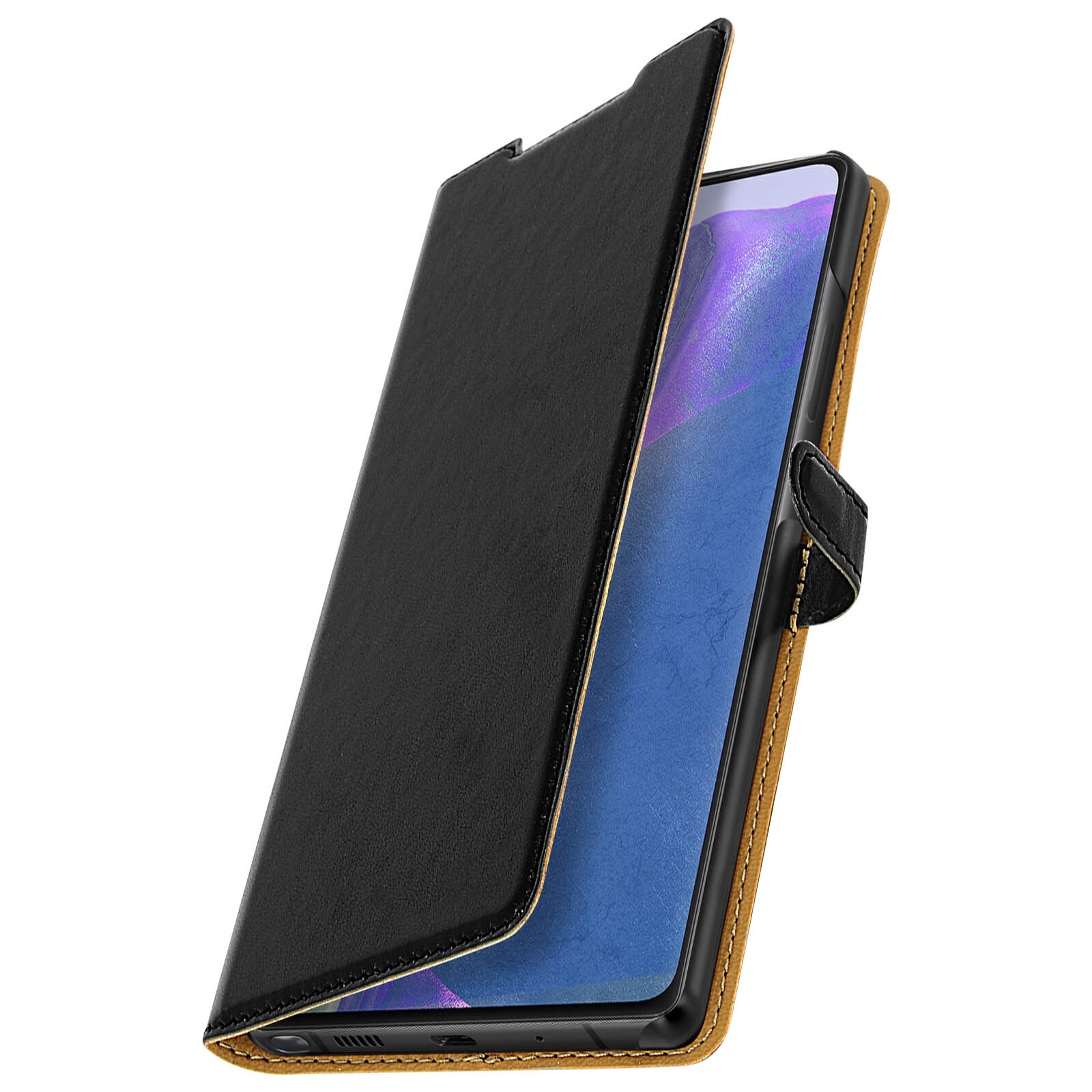 Case for Galaxy Note 20 Card Holder Support Soft Touch Bigben - Black