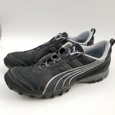 Puma Mens Athletic Running Training Shoes Size 13 Black Gray