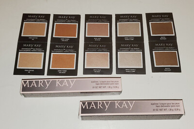 MARY KAY COSMETIC FULL SIZE RETRACTIBLE EYELINER PENCIL DARK DENIM & VIOLET INK 