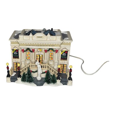 Rare Find 2007 Dept 56 Snow Village Museum of Art 55618 Tested Mint Condition