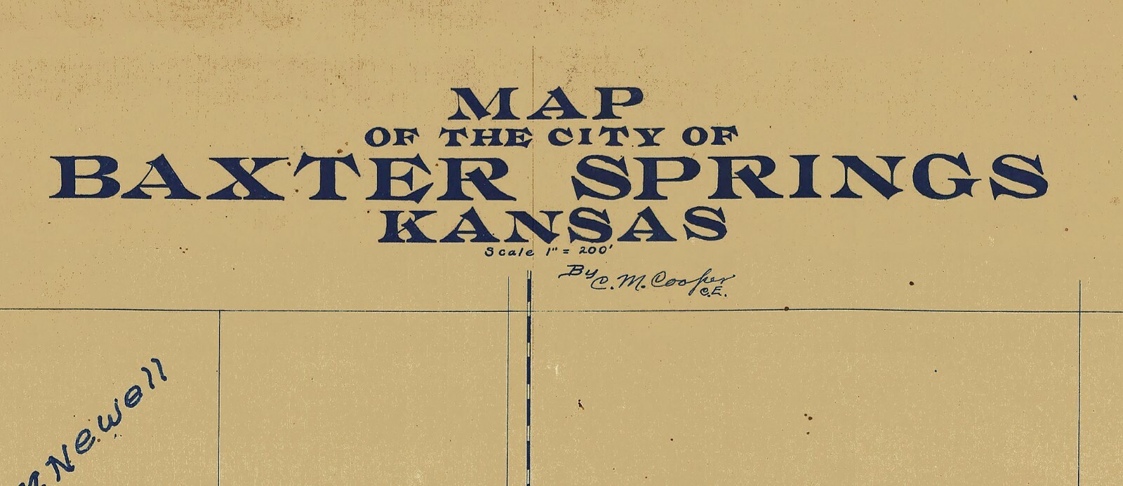 1922 Map of Baxter Spring Kansas eBay