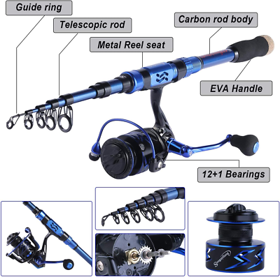 2.49cm telescopic fishing rod set Fishing Accessories Combo 6 FT Telescopic Fishing
