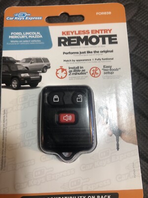 Car Keys Express FOR030 Replacement Keyless Entry Remote Ford
