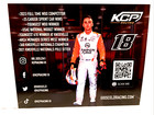 2023 GIO SCELZI #18 LOGAN WORLD OF OUTLAWS 410 WINGED SPRINT CAR POSTCARD V2 — photo 2