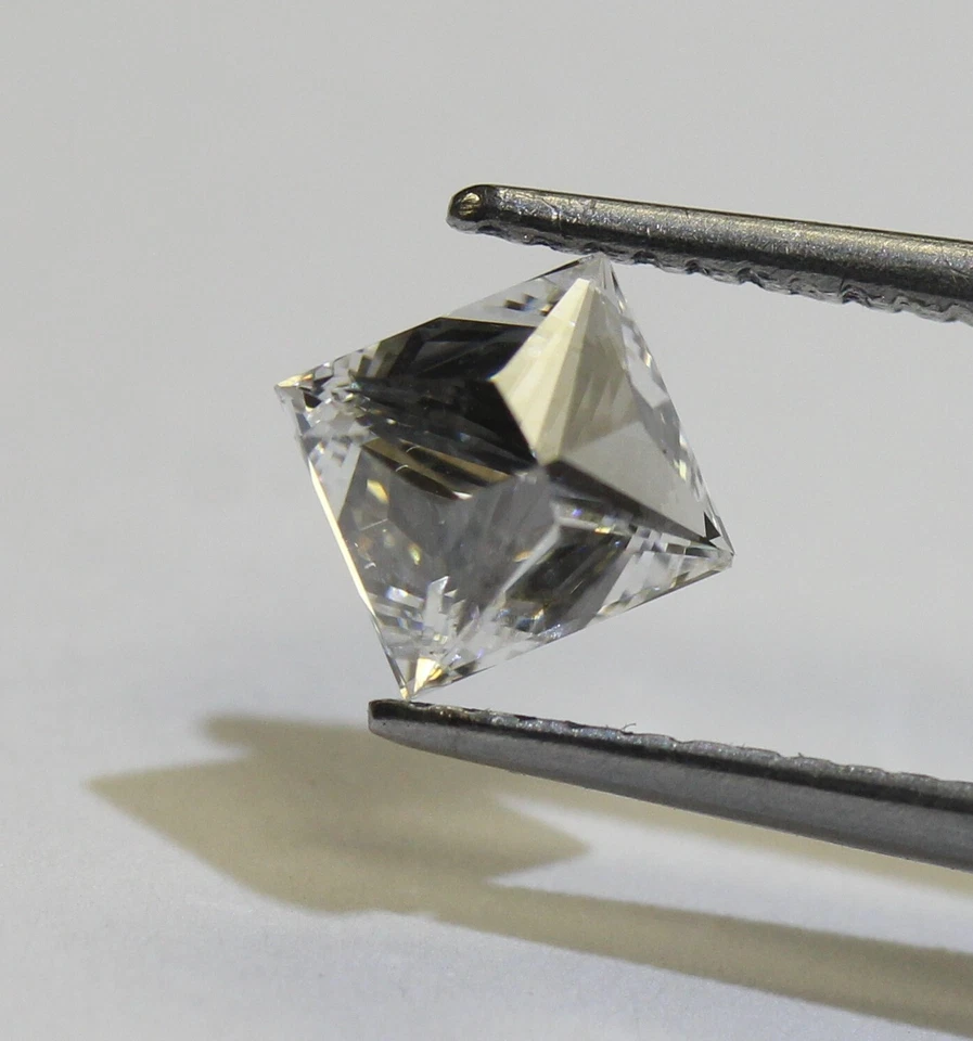 GIA certified loose 1ct SI1 F princess cut diamond vintage Natural square - Image 4 of 4