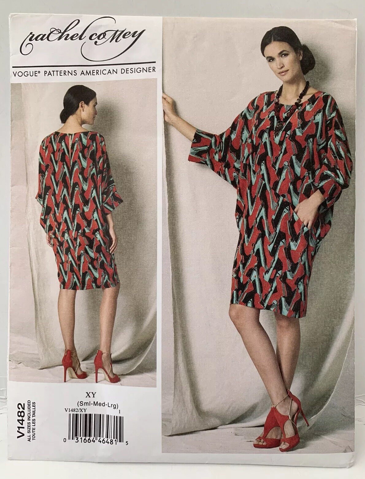 Vogue American Designer Rachel Comey Sewing Pattern V1483 & Label Size S M L