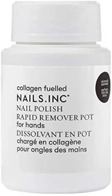 UK Nails Inc Nail Polish Remover Pot Vegan, 60ml Acetone Free